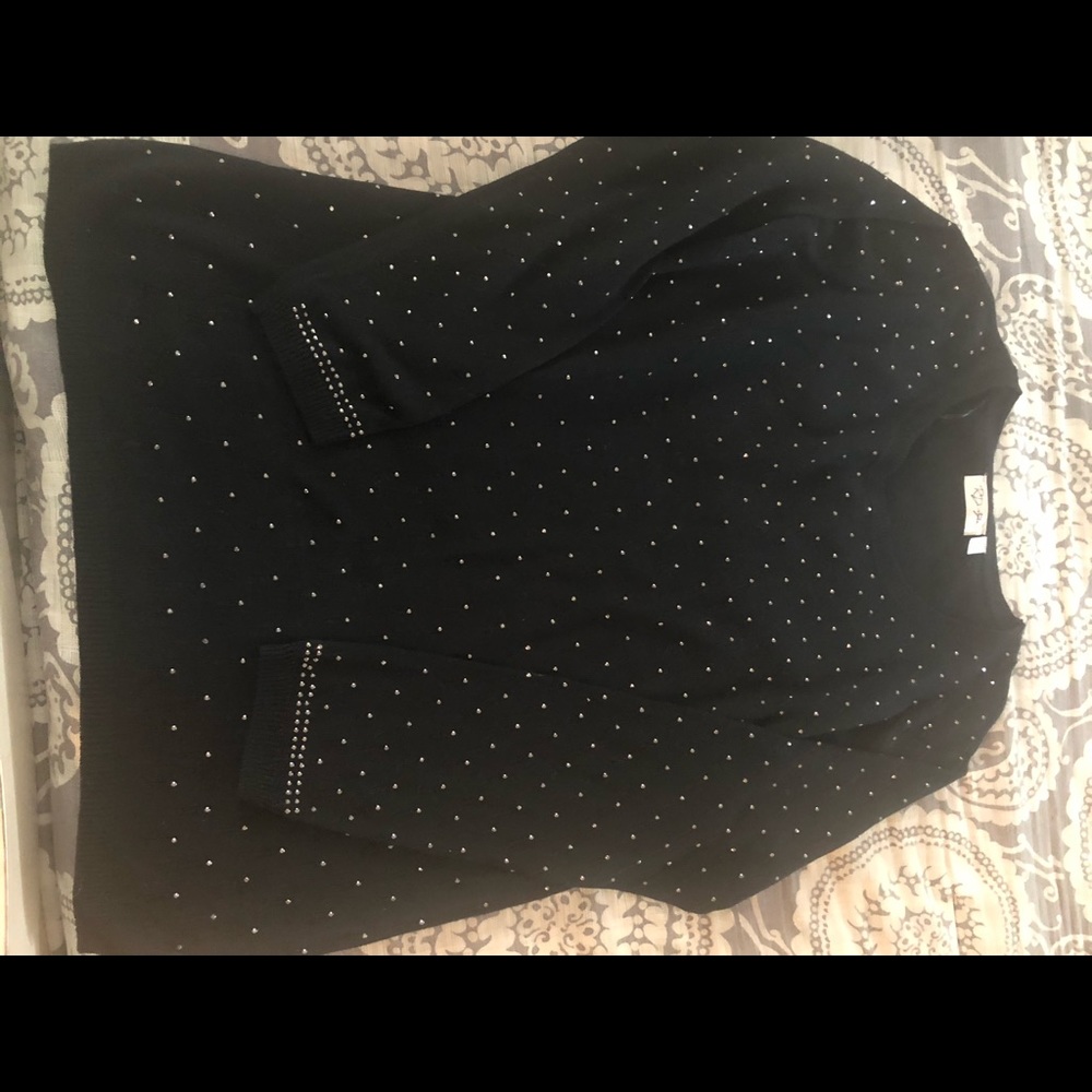 RD Style Crystal Black Sweater